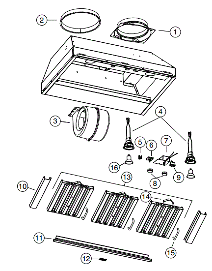 BEST CP34I309SB Range Hood Parts breakout large