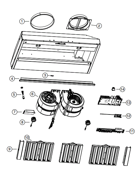 BEST CP57IQT602SB Kitchen Range Hood Parts breakout large