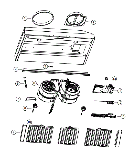 Intertek Range Hood Replacement Parts