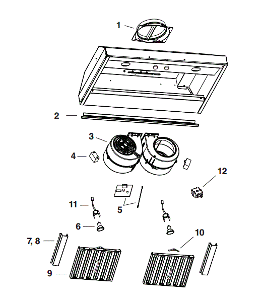 BEST CPDI482SB Kitchen Range Hood Parts breakout large