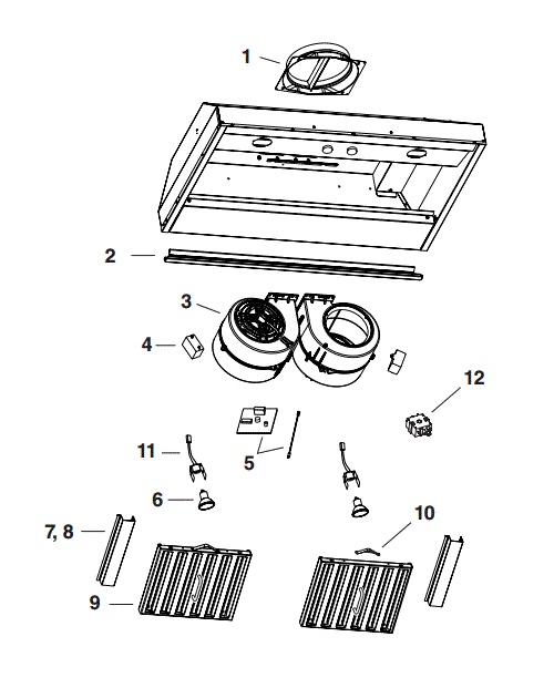 BEST CPDI602SB Range Hood Parts breakout large