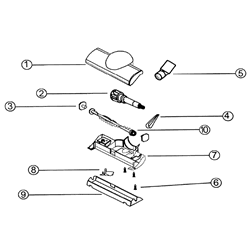 NuTone CT330B Central Vacuum Stair Tool Parts breakout large