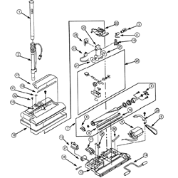 NuTone CT600 Electric Power Brush Parts breakout large