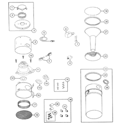 NuTone CV553 Cyclonic Central Vacuum Can Parts breakout large