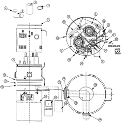 NuTone CV750 Central Vacuum Can Parts breakout large