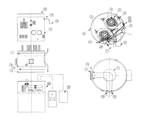 NuTone CV850 Central Vacuum Can Parts breakout large