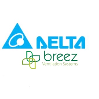 Delta Breez SIG80-110HLED DC Exhaust Fan Dual Speed Humidity Led .3 sones