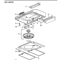 Broan E661 Range Hood 550 Cfm Parts breakout large