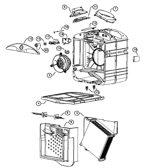 Broan GSEH3K Air Filtration & Energy Recovery Parts breakout large