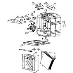 Broan GSFH1K Indoor Air Filtration System Parts breakout large