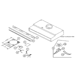 NuTone GV10 Economy Range Hood Parts breakout large