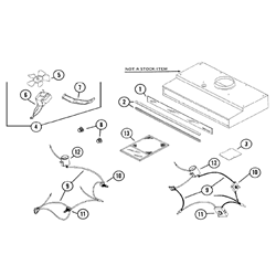 NuTone GV20 Economy Range Hood Parts breakout large