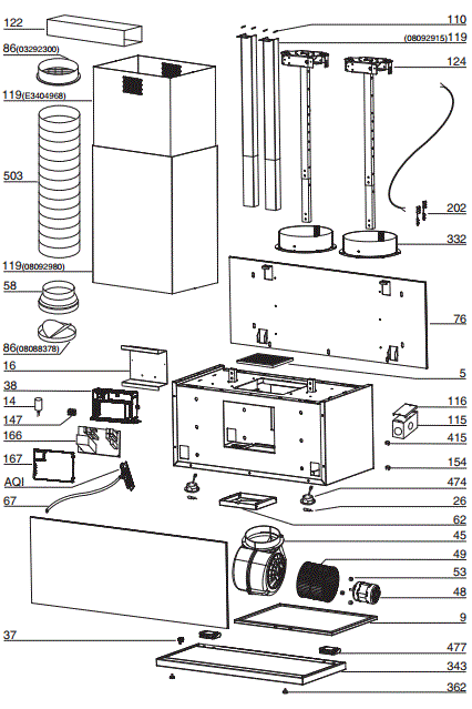 BEST IC35I90W Range Hood Parts breakout large