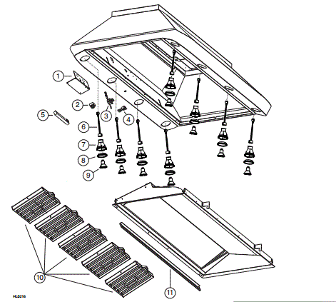 BEST IP29M42SB Island Range Hood Parts breakout large