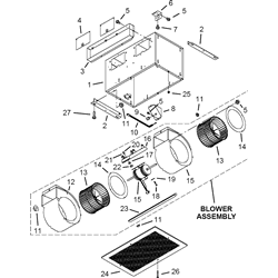 Kenmore 50645 In-Line Blower Range Hood Parts breakout small