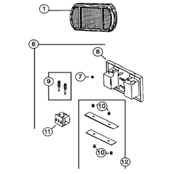 NuTone LA116 2 Note Chime Parts breakout large