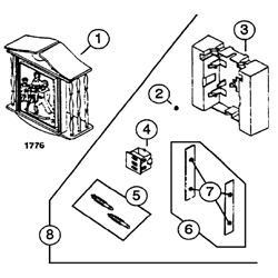 NuTone LA30-1776 2 Note Chime Parts breakout large