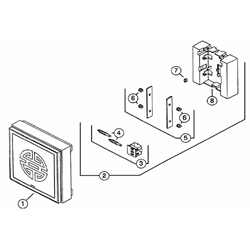 NuTone LA50 2 Note Chime Parts breakout large