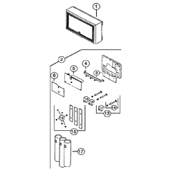 NuTone LA59N 4 - 8 Note Chime Parts breakout large