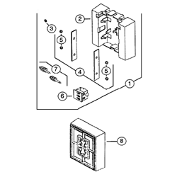 NuTone LB19 2 Note Chime Parts breakout large