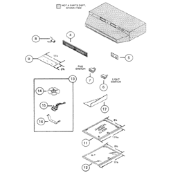 NuTone LL6200 Economy Range Hood Parts breakout large