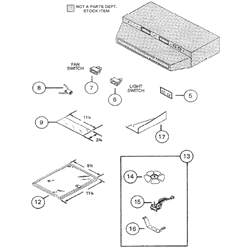 NuTone LL6300 Economy Range Hood Parts breakout large