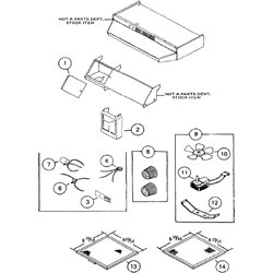 NuTone M4 Mercury-Nutone Range Hood Parts breakout large