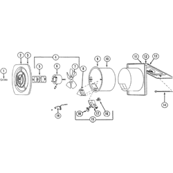 NuTone M600 Utility Fan Parts breakout large