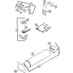 NuTone MK2T Mercury-Nutone Range Hood Parts breakout large