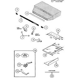 NuTone MM6300N Range Hood Parts breakout large