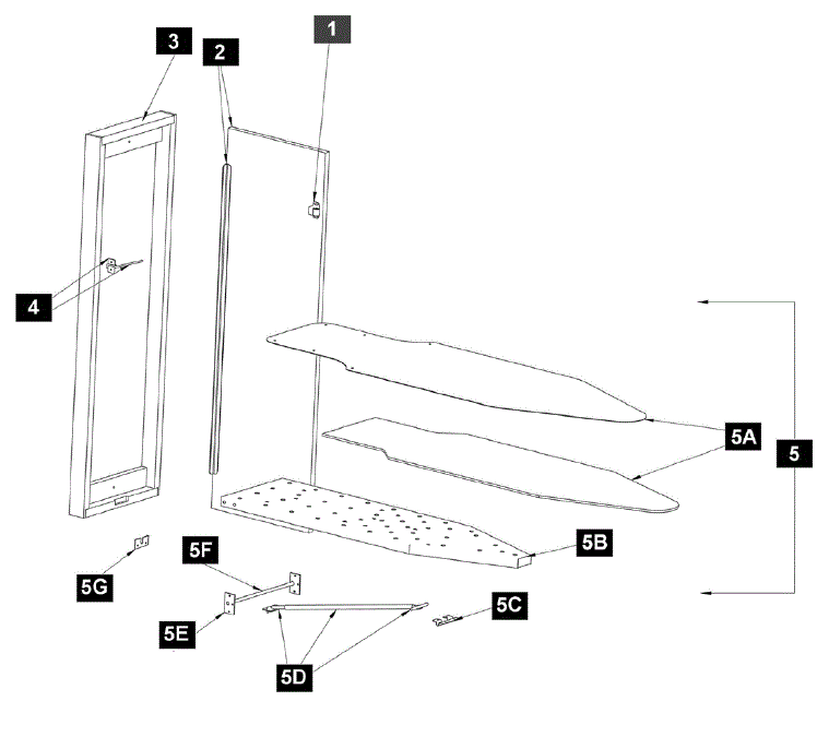 IronAway NE-242 Ironing Center Parts breakout large