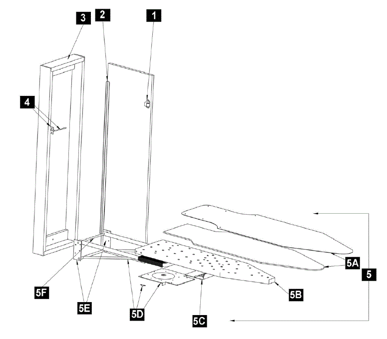 IronAway NES-242 Ironing Center Parts breakout large