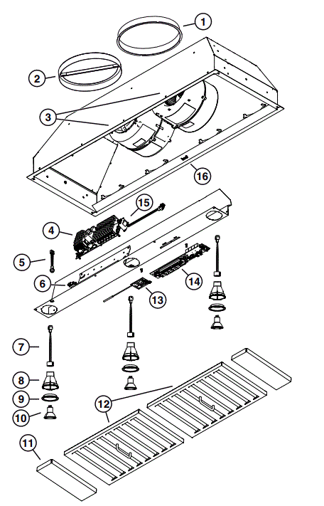 BEST PK2245 Range Hood Parts breakout large