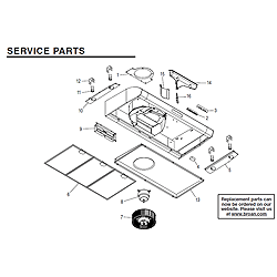 Kenmore 5366 42", Under Cabinet Range Hood - White Parts breakout large