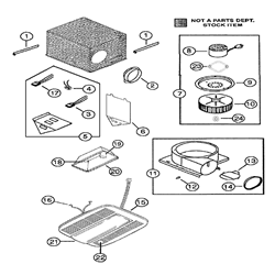 NuTone QT100LHM Smartsense Automatic Fan-Light Parts breakout large