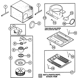 NuTone QT110 Quiet Test Exhaust Fan 110Cfm Parts breakout large