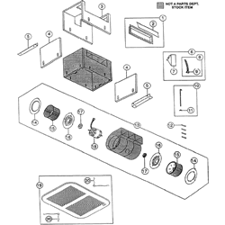 NuTone QT130 Quiet Test Exhaust Fan Parts breakout large