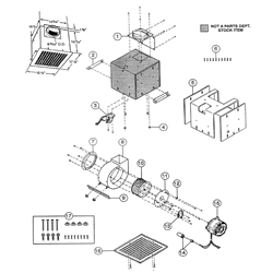 NuTone QT500 Quiettest Exhaust Fan Parts breakout large