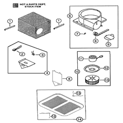 NuTone QT90T Quiet Test Exhaust Fan Parts breakout large