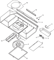 Broan QT230WW Under Cabinet Range Hood Parts breakout large