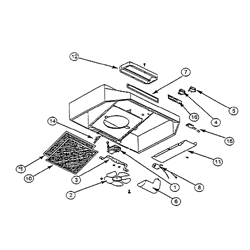 NuTone RL6100F-R Convertible Range Hood Parts breakout large