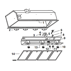 Kenmore 50477 Pro-Style Insert Range Hood Parts breakout large