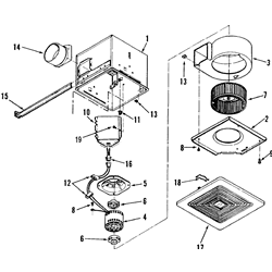 Broan HS130 Humidity Sensing 130 Cfm Exhaust Fan Parts breakout large