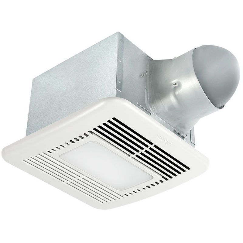 Delta Breez SIG80-110HLED DC Exhaust Fan Dual Speed Humidity Led .3 sones breakout small