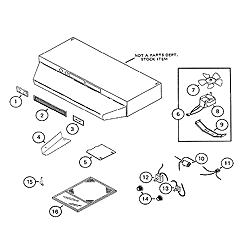 NuTone V19F Range Hood Parts breakout large