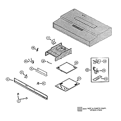 NuTone V250 Non-Duct Range Hood Parts breakout large