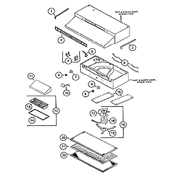 NuTone V34 Non-Duct Range Hood Parts breakout large