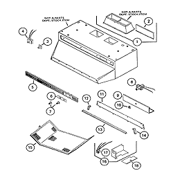 NuTone V80 Range Hood Exhaust Fan Parts breakout large