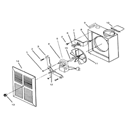 NuTone VC305C2 Village Economy Exhaust Fan Parts breakout large