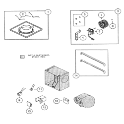 NuTone VH9417 Bulb Heater Parts breakout large